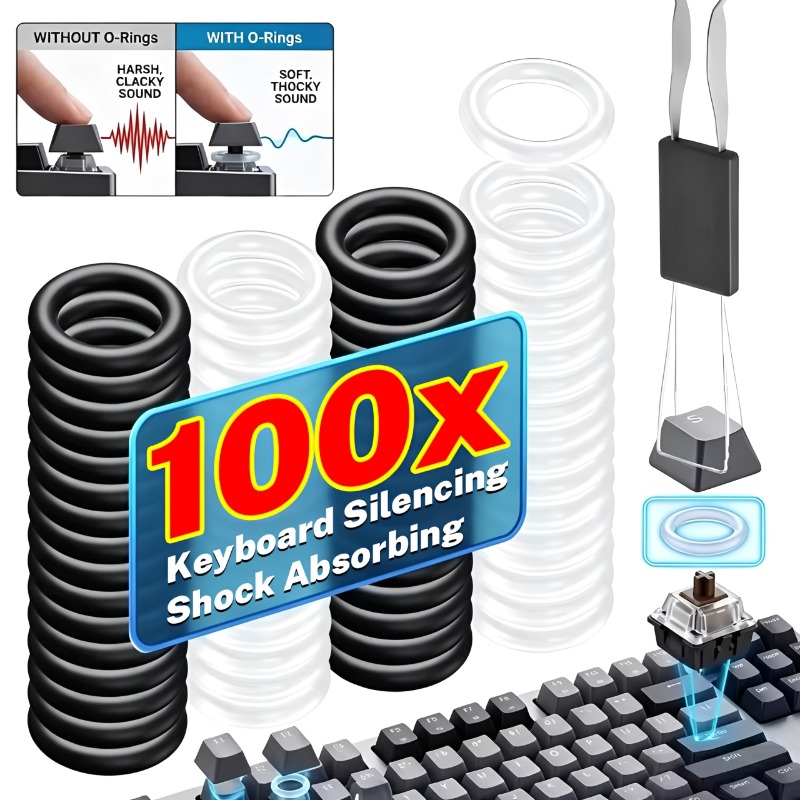 Keycap Puller Ring - Mechanical Keyboard O-Rings Noise Reduction Keycaps