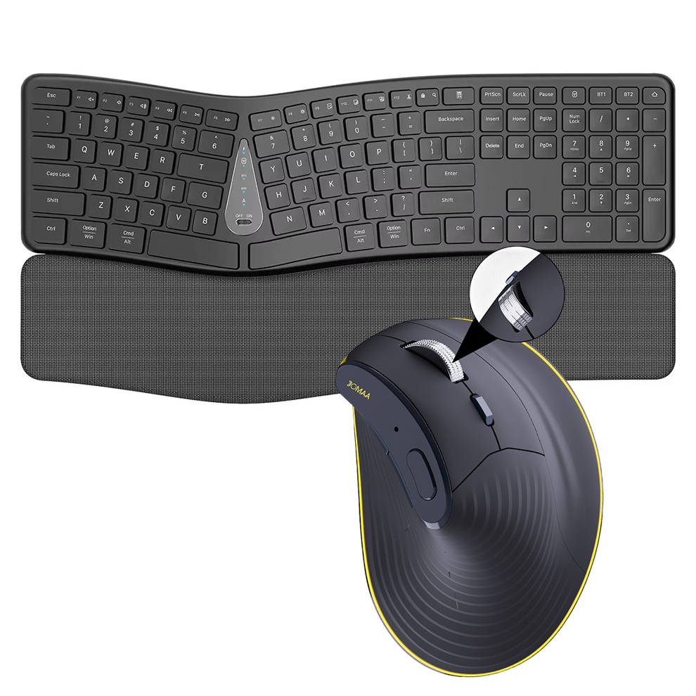Gaming Keyboard Extension - 2.4G Wireless Keyboard Mouse Combo,Comfortable Natural