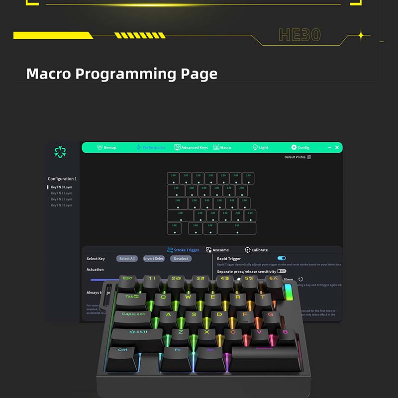 HE30 Mechanical Gaming Keyboar - đánh giá và giá Gaming Keyboard Mechanical