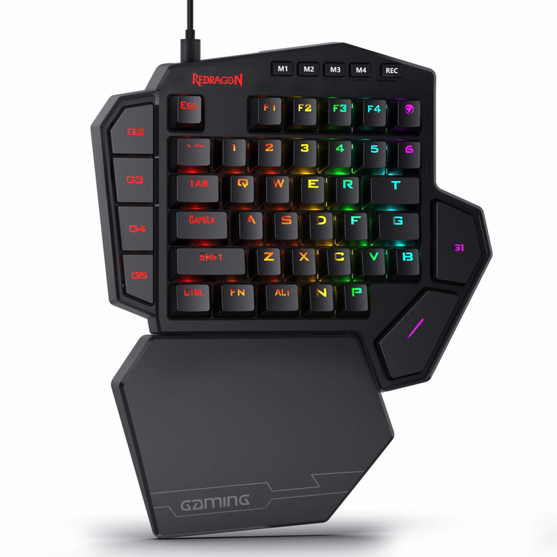 Redragon K585 DITI One-Handed  - đánh giá và giá Gaming Keyboard Half