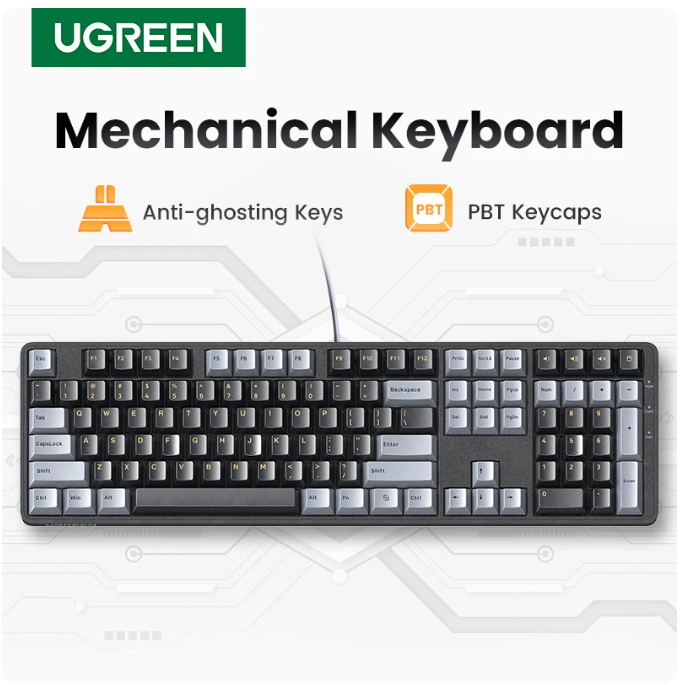 UGREEN Keyboard Mechanical Wir - đánh giá và giá Gaming Keyboard Mechanical
