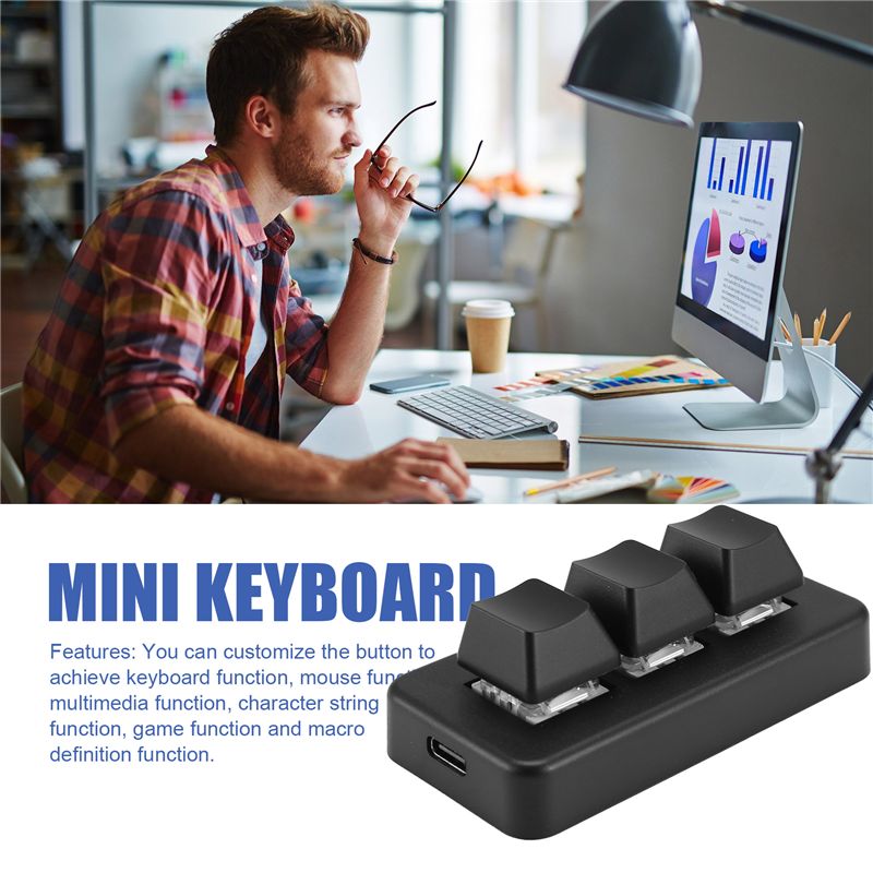 MK321 Progammable Macro Mini K - đánh giá và giá Gaming Keyboard Mechanical