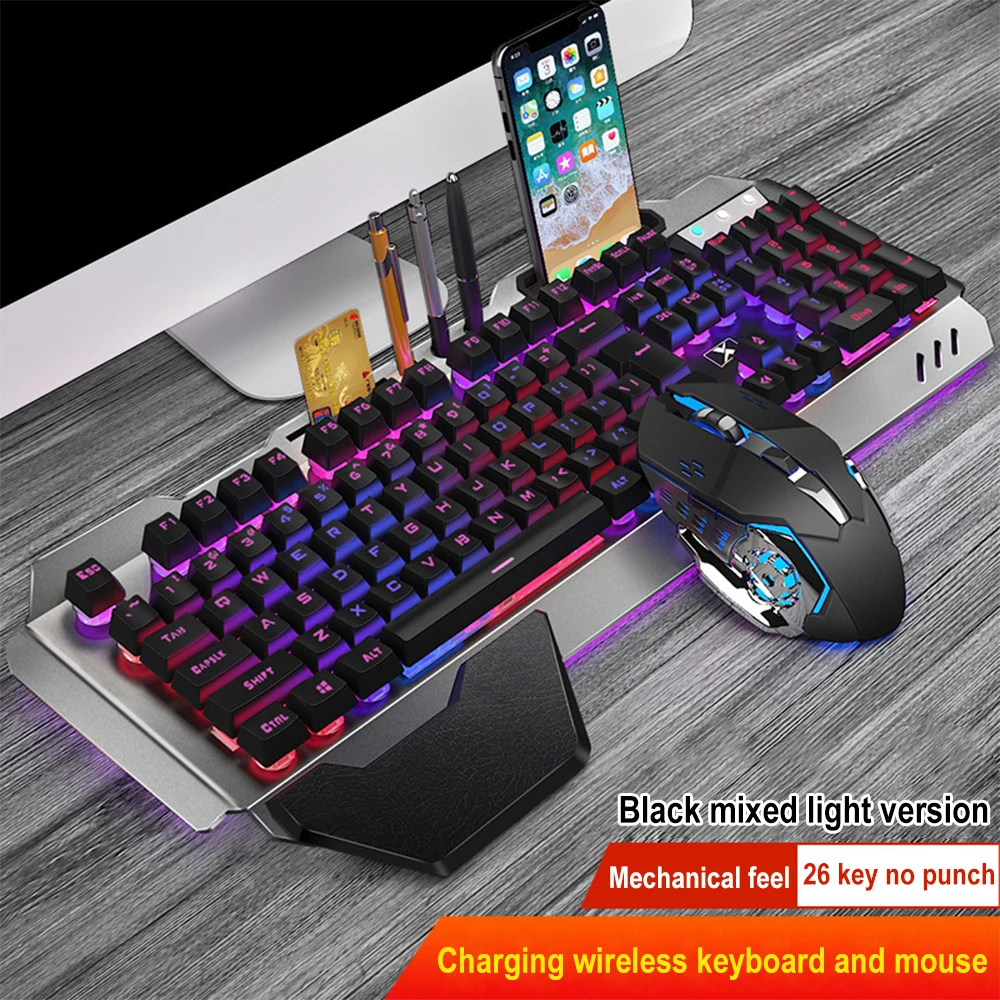 K680 Rechargeable 2.4G wireles - đánh giá và giá Gaming Keyboard Mouse Wireless