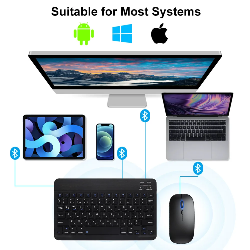 New 2025 Bluetooth Wireless Ke - đánh giá và giá Gaming Keyboard Mouse Wireless