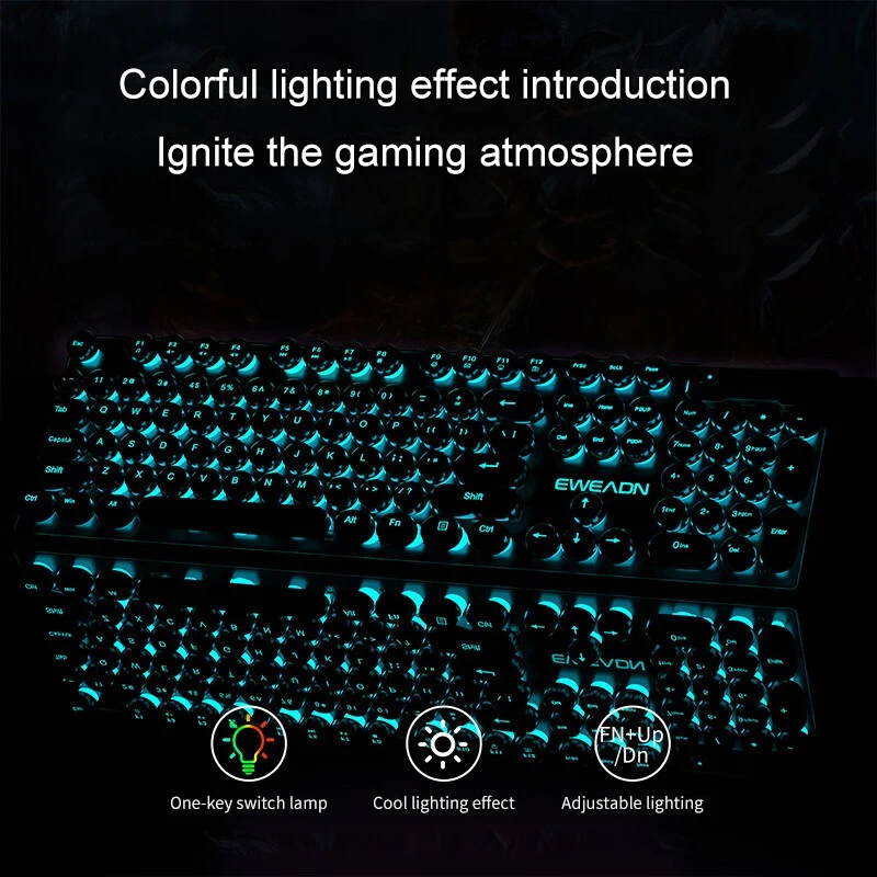 Retro Punk Mechanical Feel Key - đánh giá và giá Gaming Keyboard Mechanical
