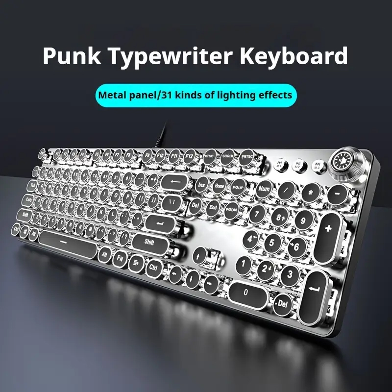 EWEADN Punk Typewriter Mechani - đánh giá và giá Gaming Keyboard Corsair