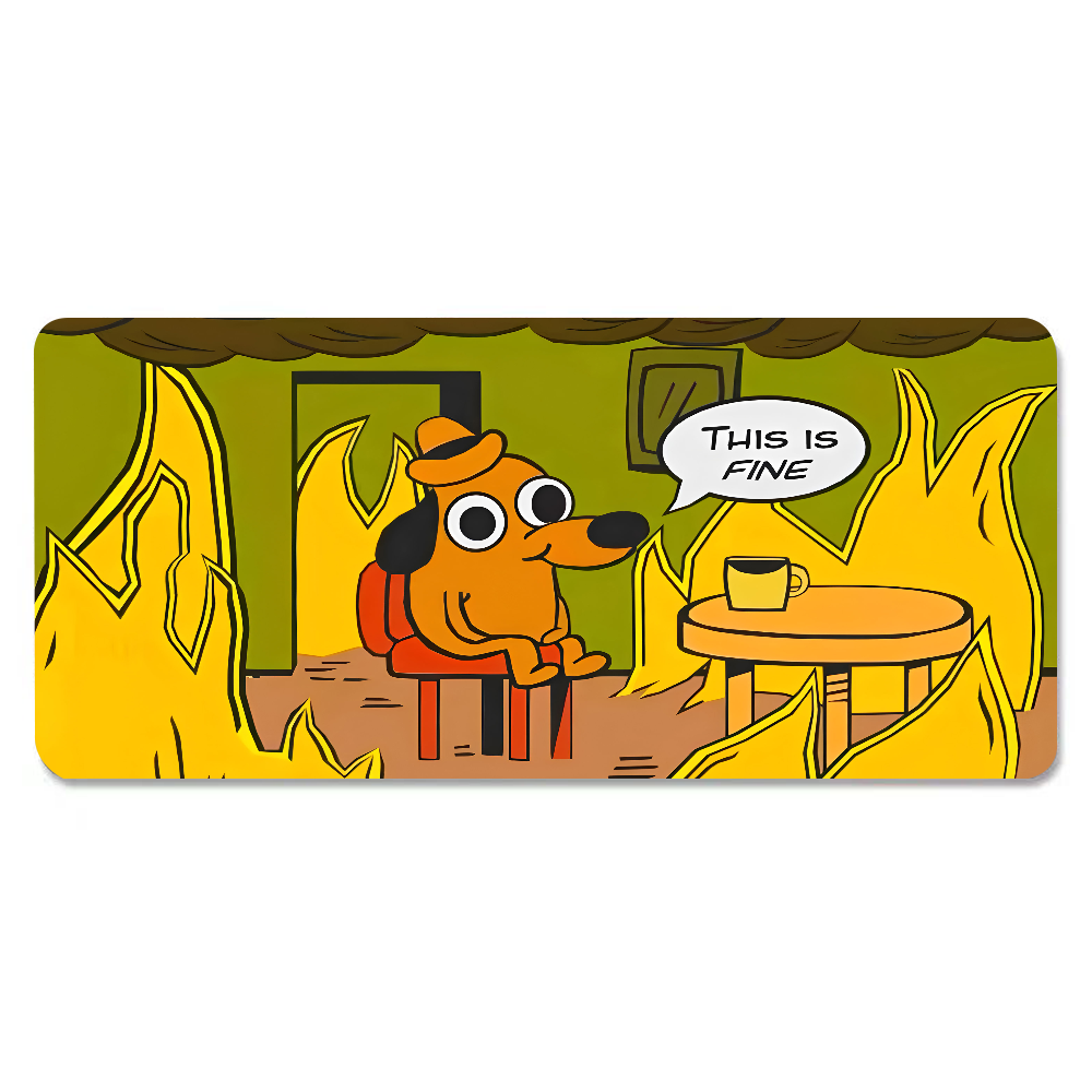 This Is Fine Dog Dachshund Mou - đánh giá và giá Gaming Keyboard Nearby