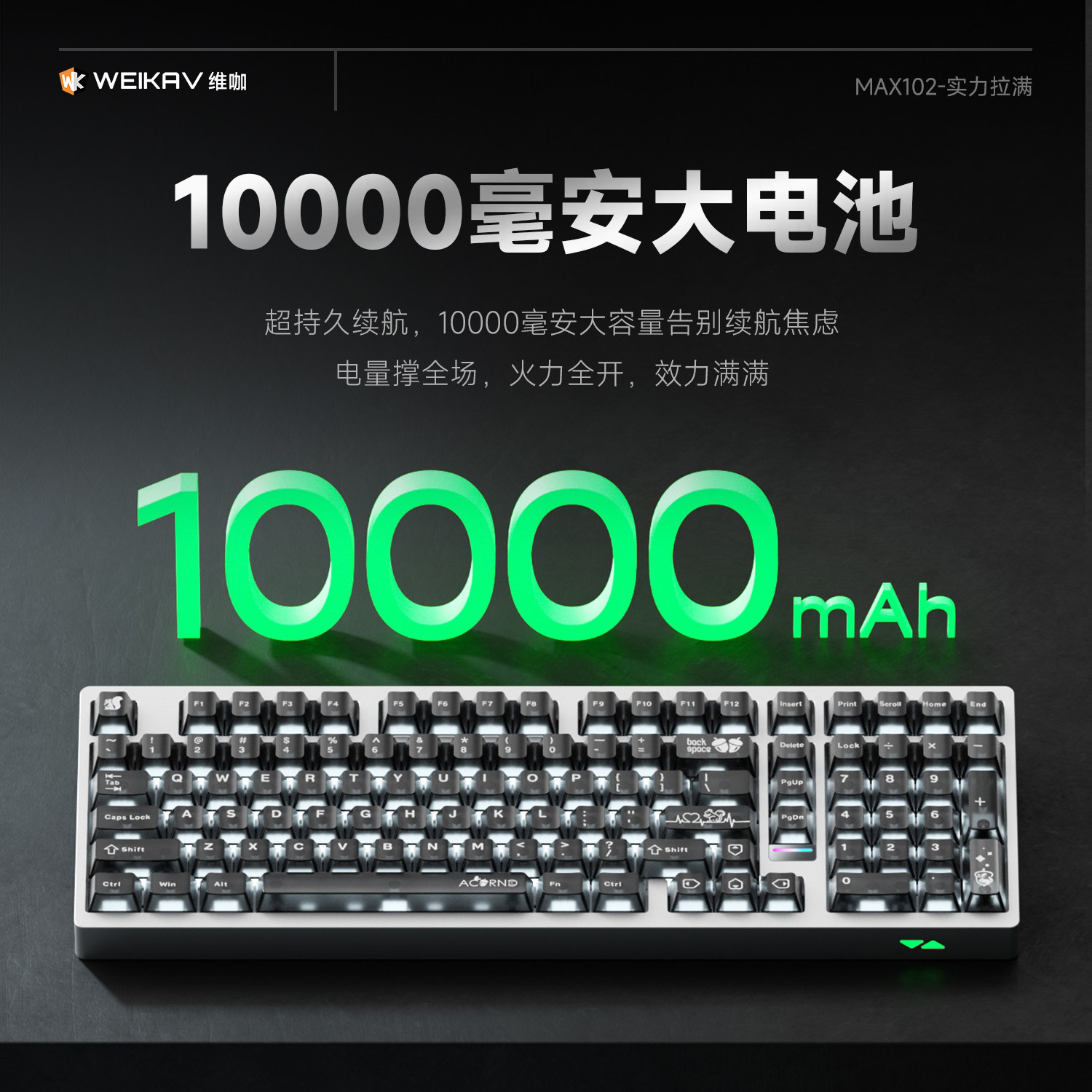Weika Max102 Aluminum Case Wir - đánh giá và giá Gaming Keyboard Nearby