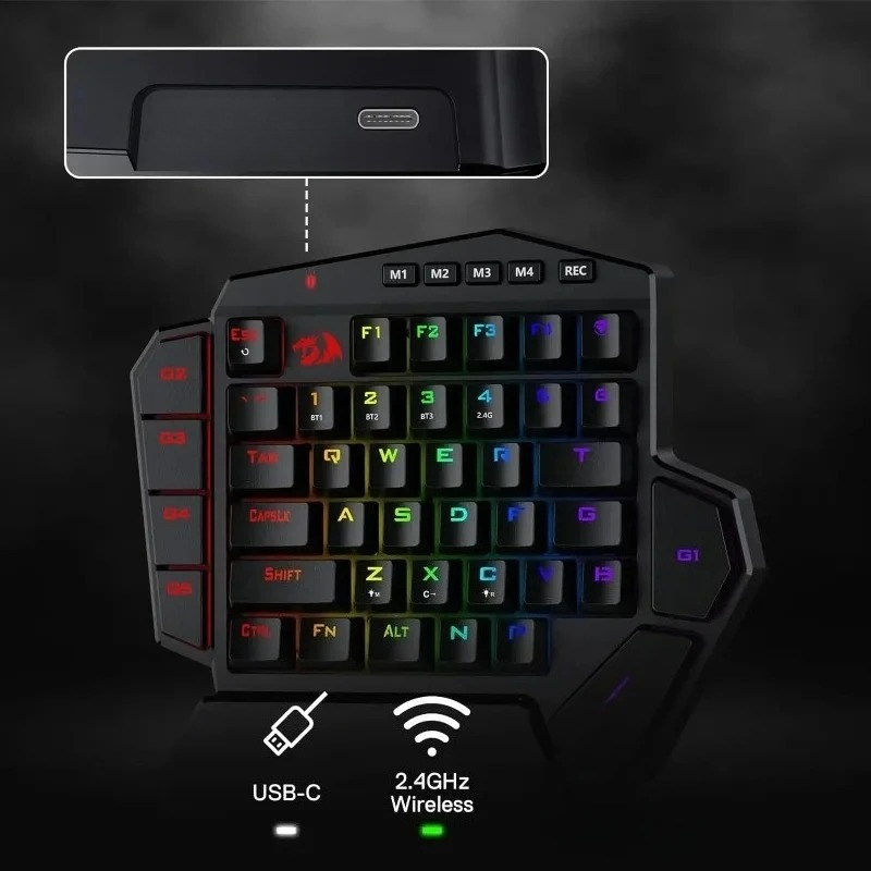 New Redragon K585 PRO Wireless - đánh giá và giá Gaming Keyboard Half