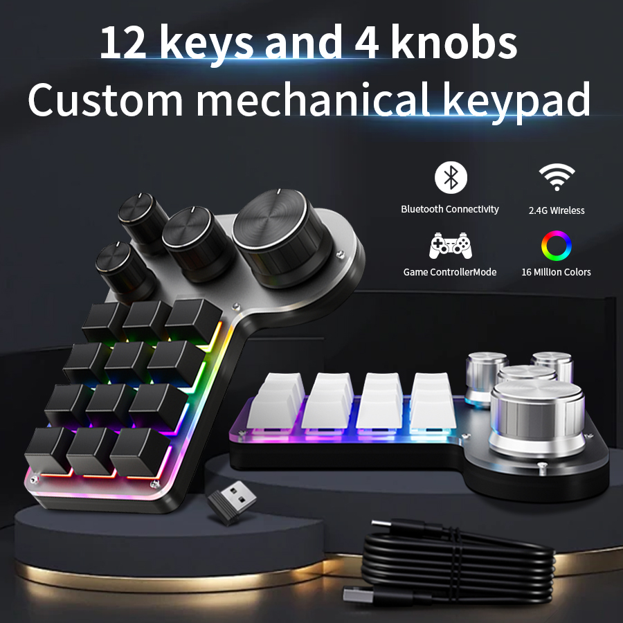 3 Modes 12 Keys Mechanical Key - đánh giá và giá Gaming Keyboard Half