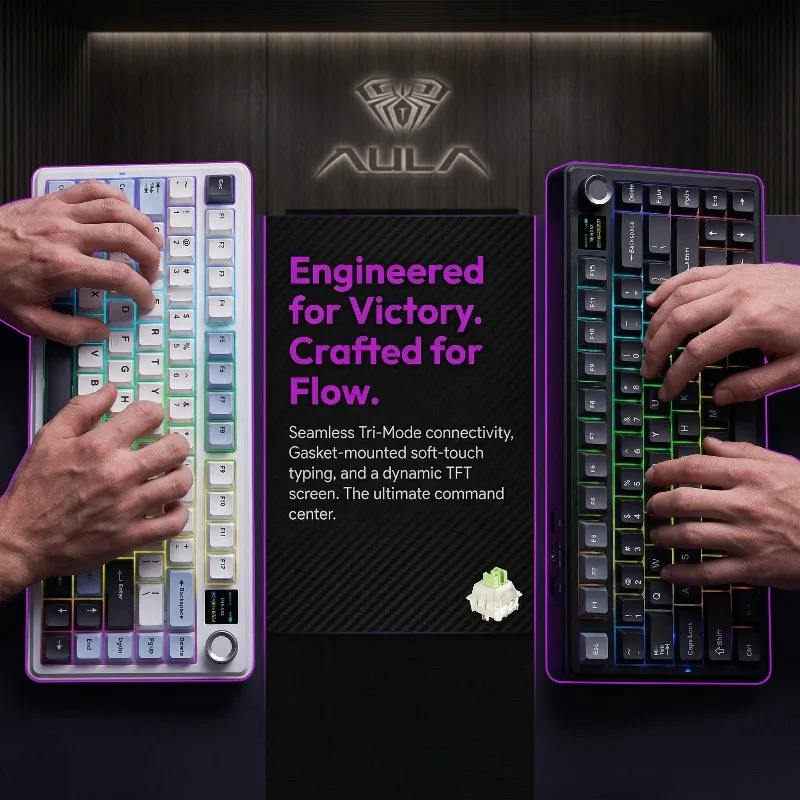 AULA F75 Max Mechanical Keyboa - đánh giá và giá Gaming Keyboard Hot Swappable