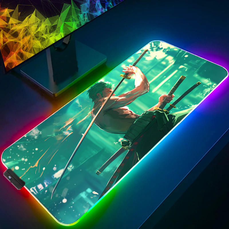 ONE PIECE Zoro Mouse Pad RGB G - đánh giá và giá Gaming Keyboard Nearby