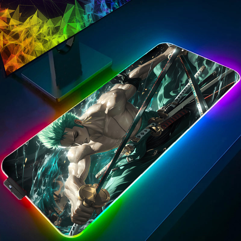 ONE PIECE Zoro Mouse Pad RGB G - đánh giá và giá Gaming Keyboard Nearby