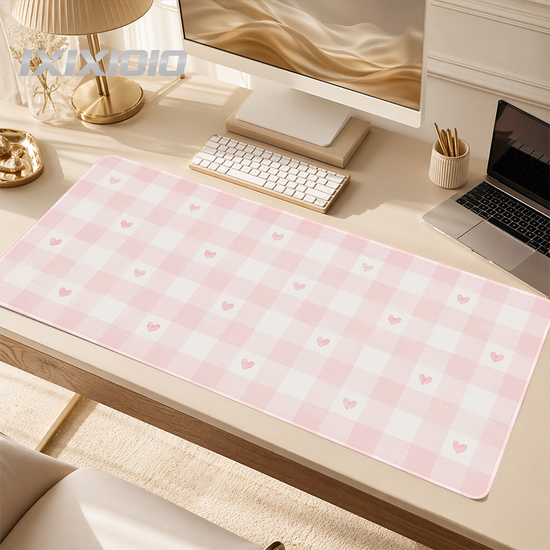 Pink Plaid Mouse Pad Gamer XL  - đánh giá và giá Keyboard Mouse Bundle Gaming