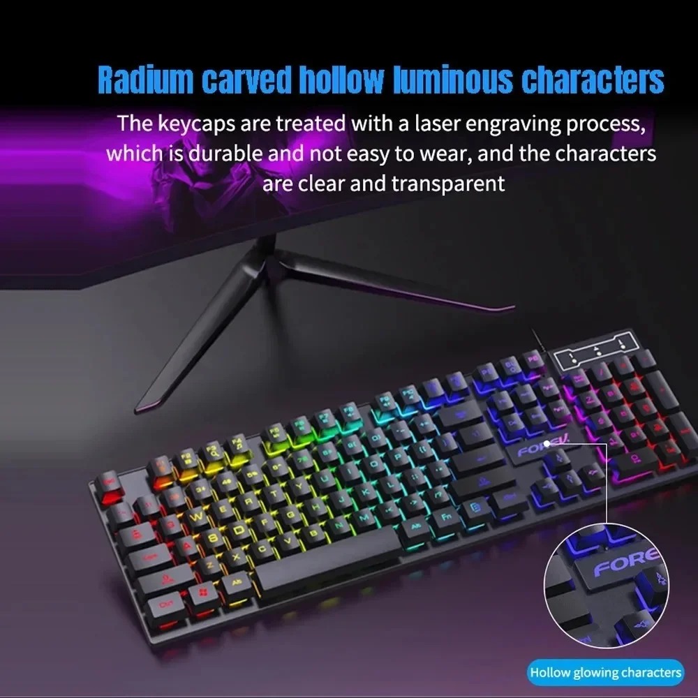 Kebidumei 104 key Backlit Mech - đánh giá và giá Keyboard Mouse Bundle Gaming