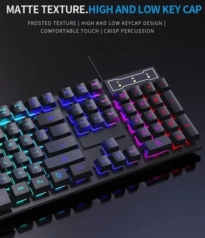 Kebidumei 104 key Backlit Mech - đánh giá và giá Keyboard Mouse Bundle Gaming