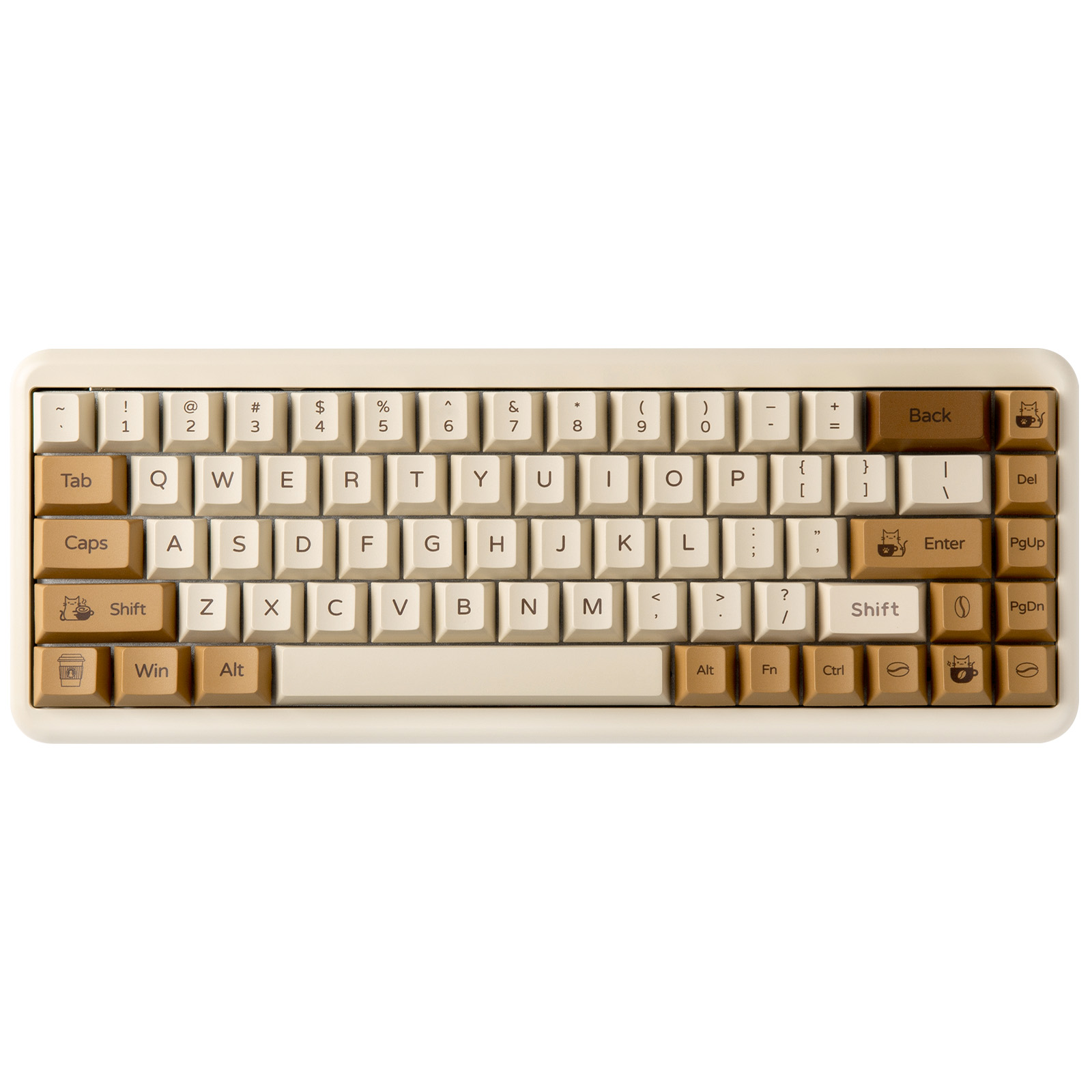 YUNZII Coffee Cat PBT Keycaps, - đánh giá và giá Gaming Keyboard Extension
