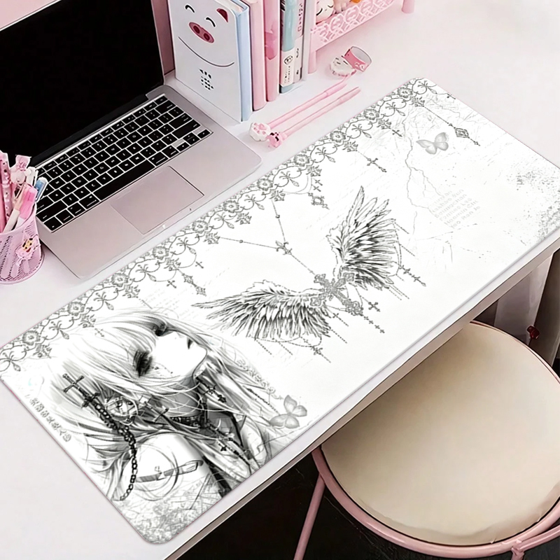 Leather Mousepad Black White A - đánh giá và giá Gaming Keyboard Nearby