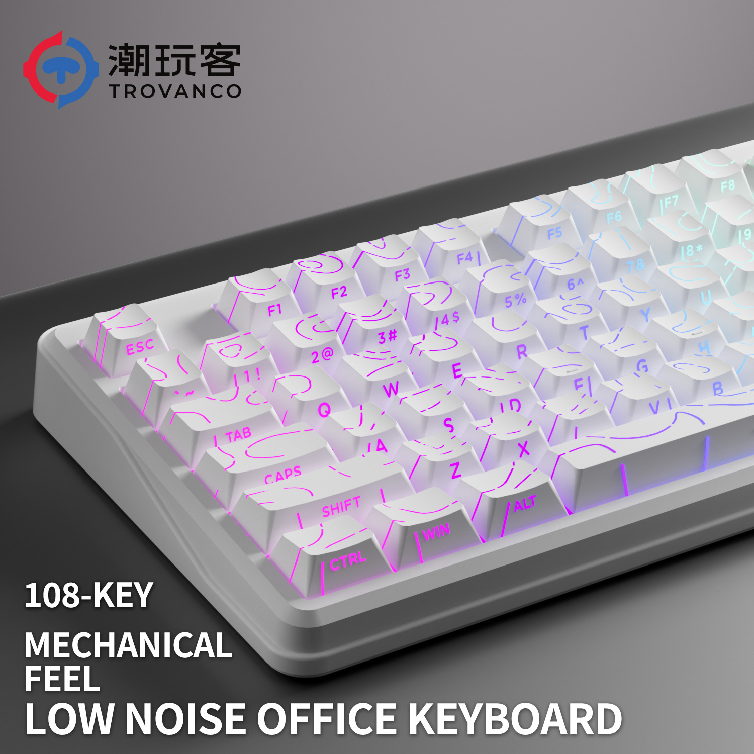 V108 Pro Wired & Wireless Keyb - đánh giá và giá Gaming Keyboard No Noise